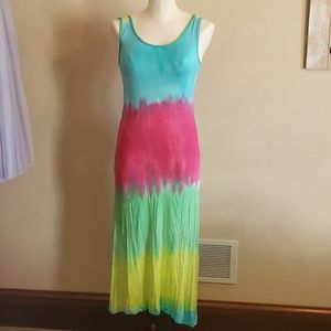 Tie dye maxi dress